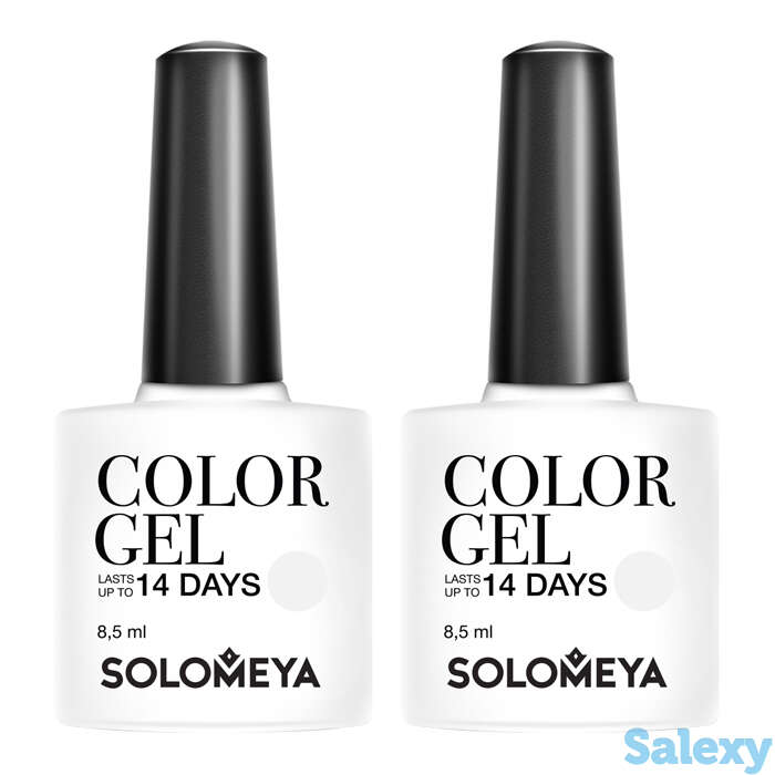 Гель-лак для ногтей Solomeya Color Gel, Цвет #124 Super Black | Супер чёрный, фотография 1
