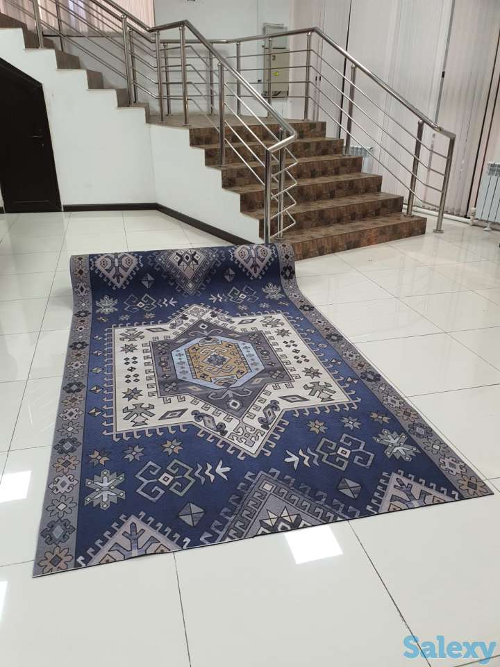 Коврик Голубой Кечуа ковер ковровая дорожка Ширина 140 см, фотография 5