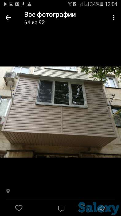 Балконы в Талгаре:утепление, обшивка сайдингом, отделка Мдф декор., фотография 1