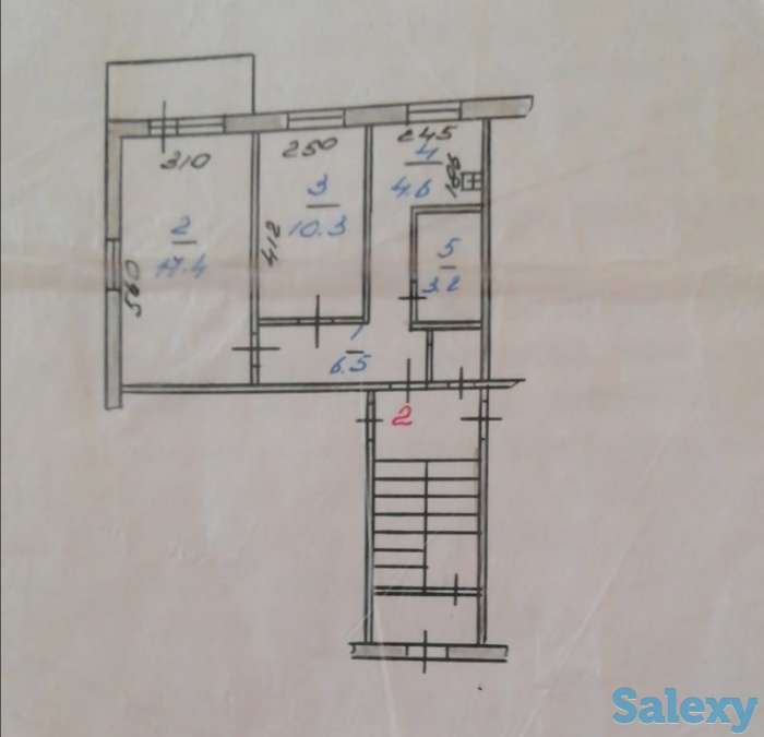 продам 2-х комнатную квартиру площадь 42 кв.м., фотография 1