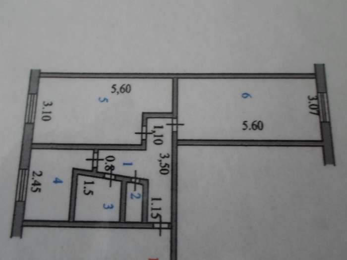 Продам 2 х ком. кв.р-н Уюта удобно под ком. деят., Мусрепова 11, фотография 1