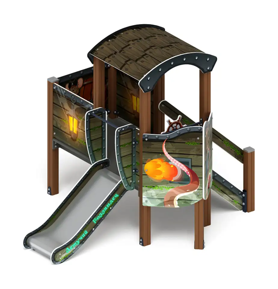 Катерок (летучий голландец) - дик 1.03.3.01-11 - игровой комплекс h=750, фотография 1