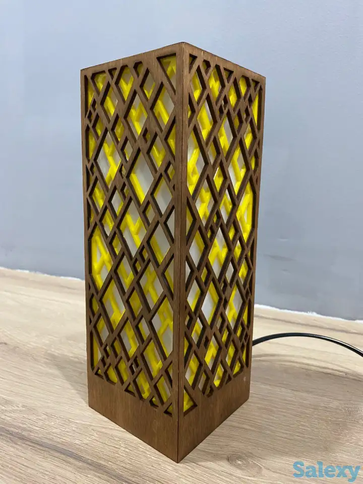 Желтый Интерьерный лампа-ночник, фотография 9