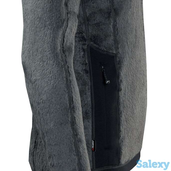 Куртка флисовая спортивная теплая сивера скарлат 2.0 порох/черная, фотография 4