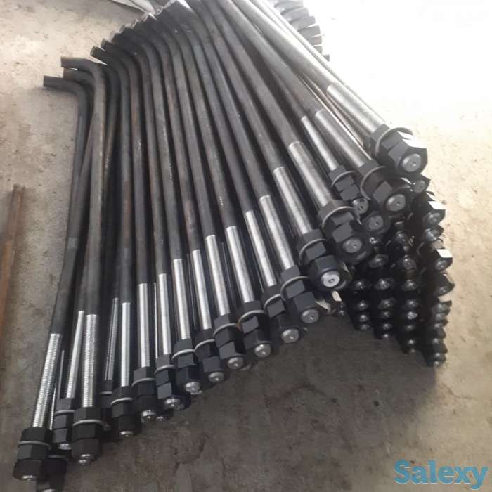 болты М12*450 фундаментные ТИП 1.1 с загибом, фотография 1
