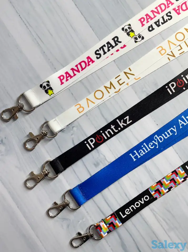 Ланьярды для бейджев с логотипом, фотография 1