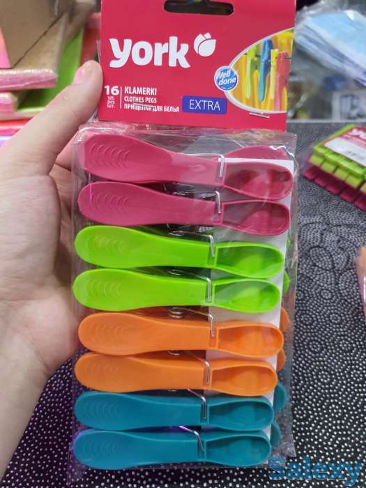 Прищепки York Extra для белья и тяжелой одежды 16 шт, фотография 2