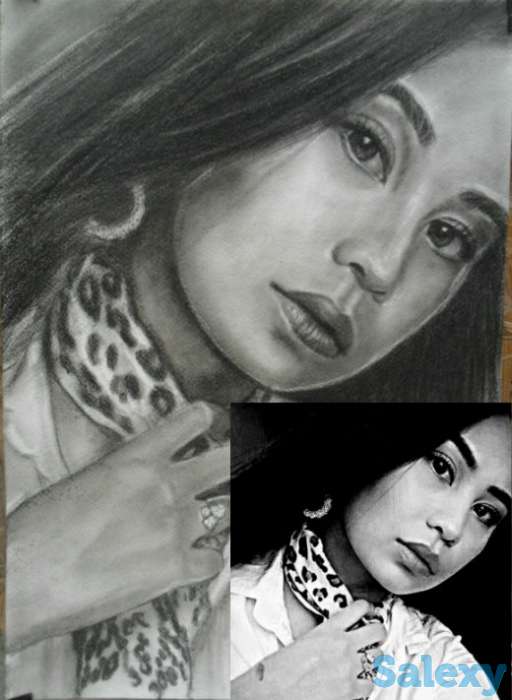 Портреты по фото ручной работы разной техники исполнения., фотография 9