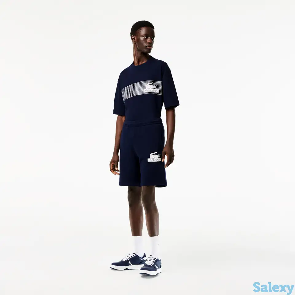 Мужские шорты lacoste из органического хлопка с флисом, фотография 1