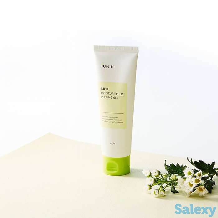 Пилинг-гель для лица iunik lime moisture mild peeling gel, фотография 3