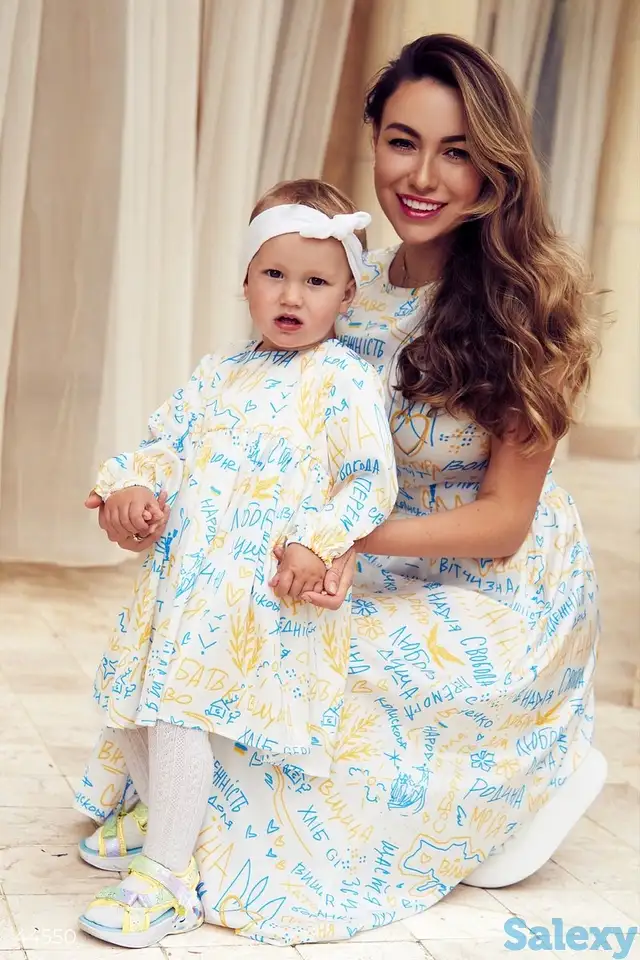 Детское платье с принтом (80-110 см), фотография 1