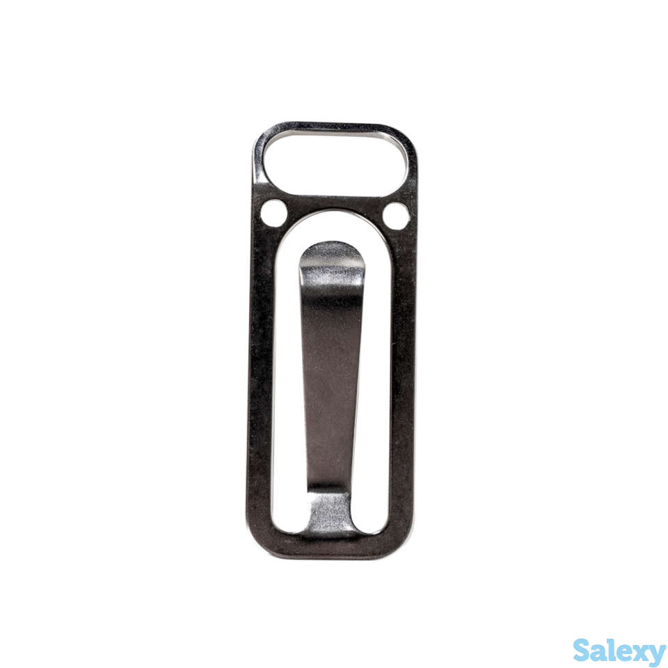 Пряжка с полукольцом универсальная быстросьёмная, нерж., фотография 1