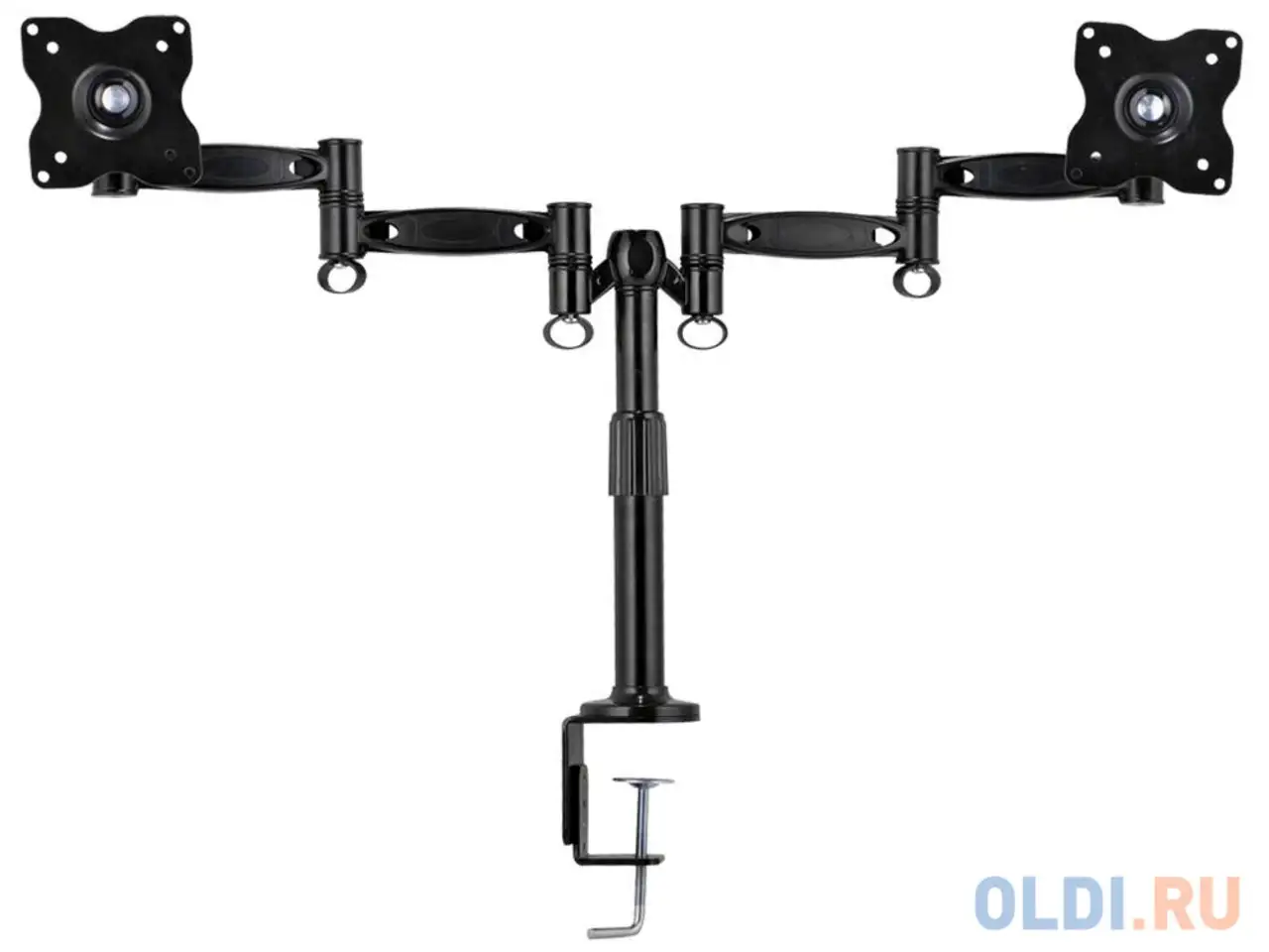 Кронштейн для мониторов kromax office-3 grey, для 2-х lcd мониторов 15