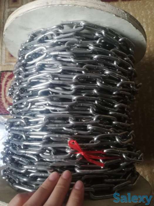 Цепи короткозвенные DIN 766 нержавеющие А4, фотография 1