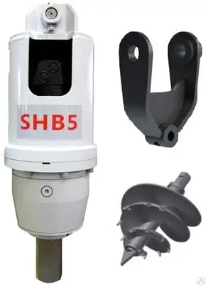 Ямобур гидробур для колёсного мини-экскаватора HYUNDAI R55W., фотография 1