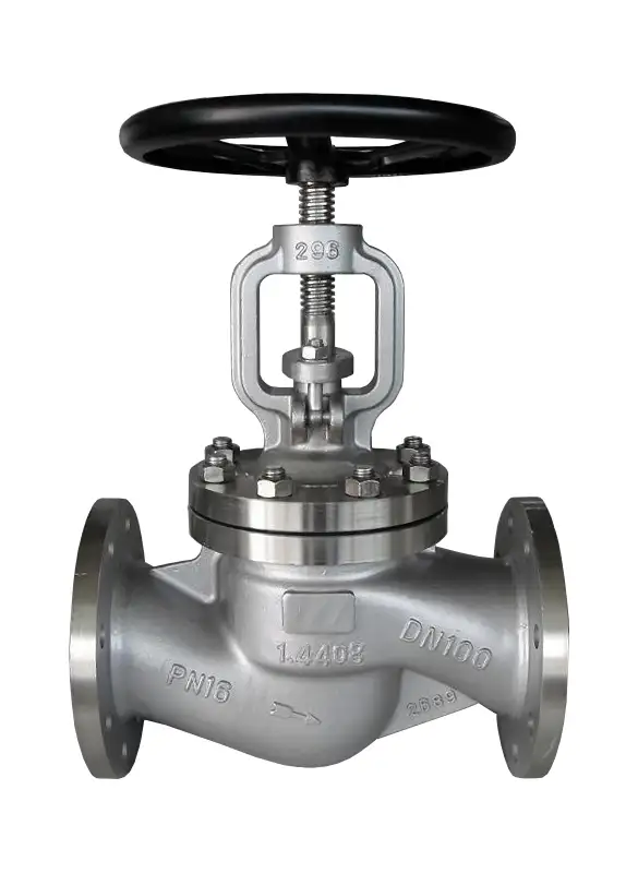 Вентиль запорный нержавеющий, D 6-400 мм, Маркировка: 15нж65нж; 15нж22нж..., Давление: Ру16; Ру40..., фотография 1