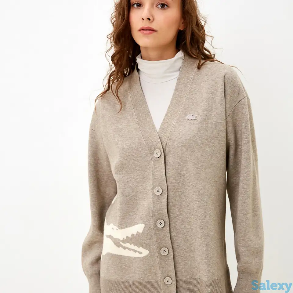 Женский кардиган lacoste из смеси вискозы, фотография 1