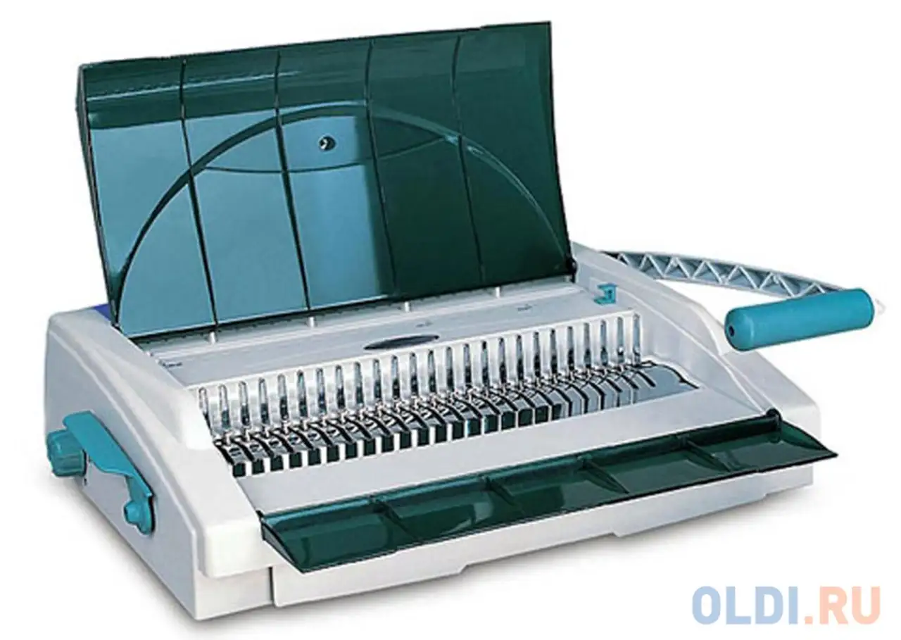Переплетчик gladwork cb-25d a4 перфорирует 25 листов сшивает 500 листов пластиковые, фотография 1