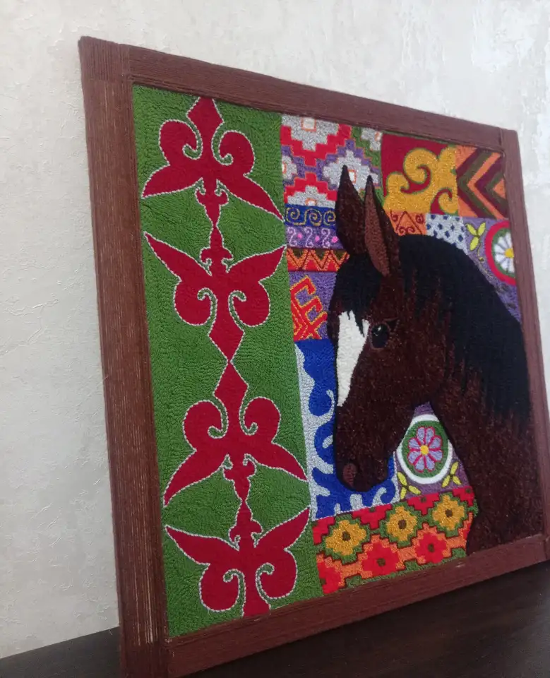 Панно, ручная работа, ковровая вышивка, фотография 3