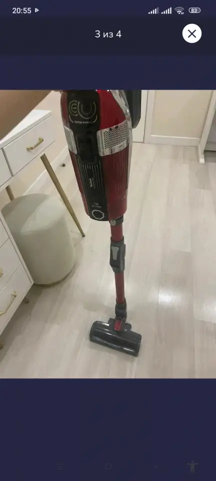 Продам вертикальный пылесос Tefal, фотография 1