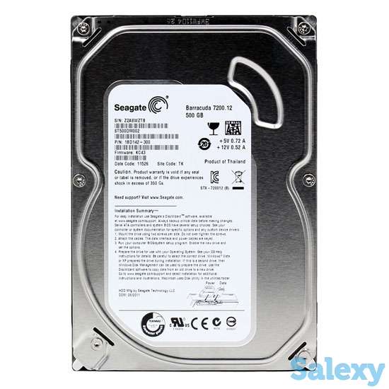 Жесткий диск HDD Seagate Barracuda 500 Гб, 3.5