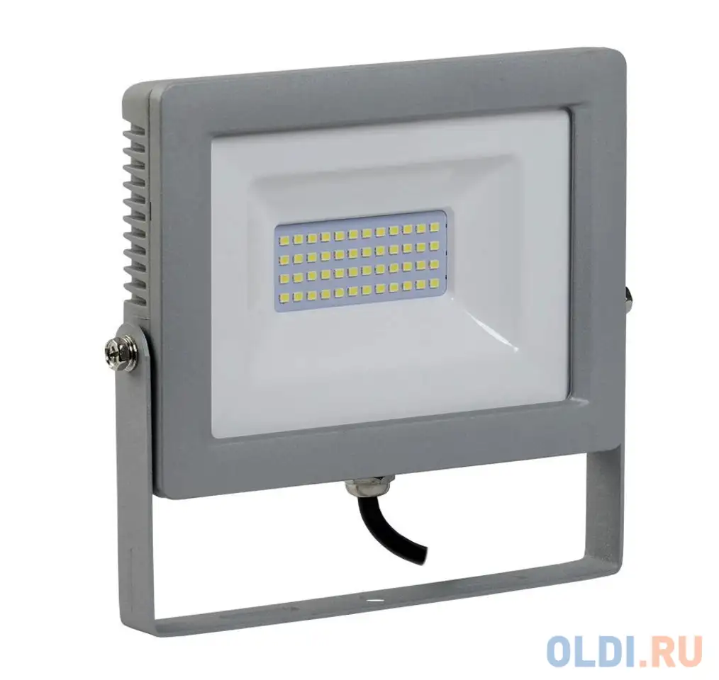 Прожектор светодиодный iek сдо 07-50  50вт 220в ip65 серый, фотография 1