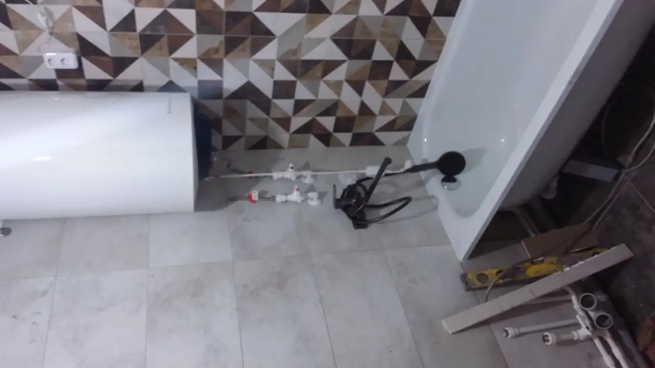 Укладка кафеля, ванные комнаты под ключ., фотография 1