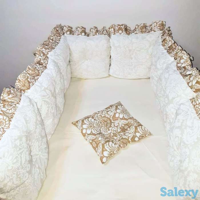 Детские бортики на кроватку, постельное белье, подушки, фотография 6