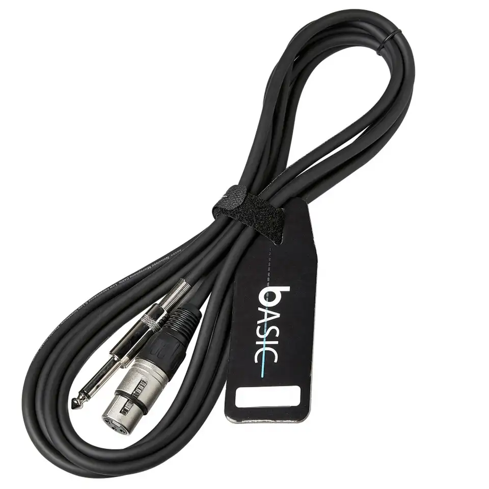 Кабель jack-xlr(f) 1 m bespeco basic bsma100, фотография 1