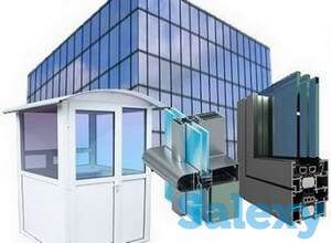 Алюминиевые перегородки, окна ПВХ, фотография 1