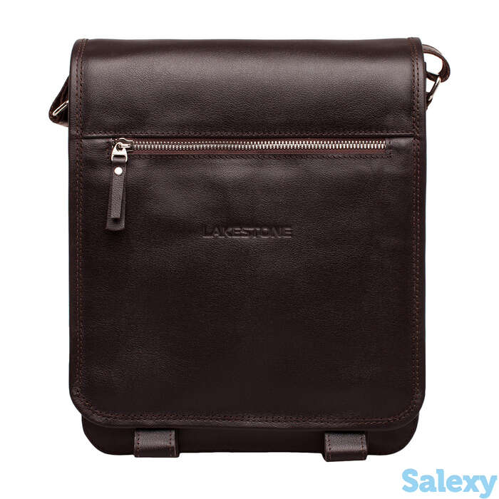 Кожаная сумка через плечо denston brown, фотография 1