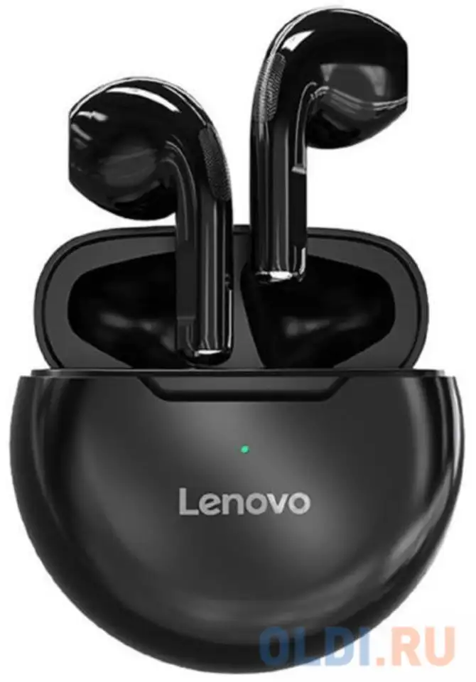 Беспроводные наушники lenovo tws ht38, черный, фотография 1