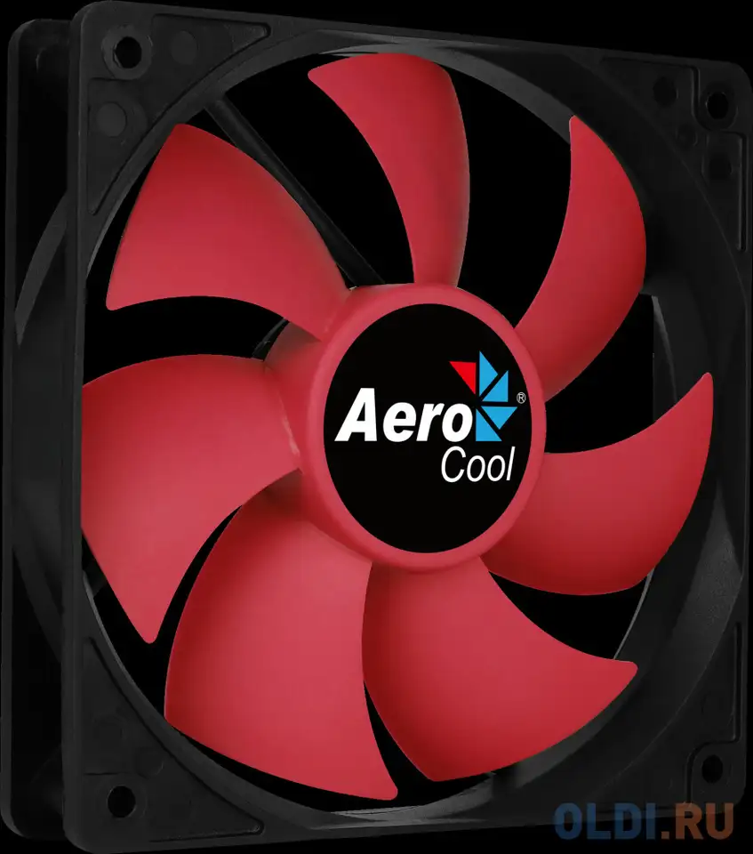 Вентилятор aerocool force 12 pwm red, 120x120x25мм, 500-1500 об./мин., разъем pwm, фотография 1