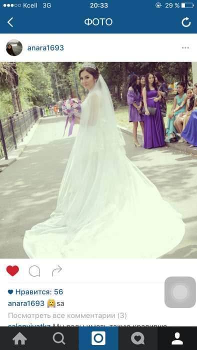 Продам свадебное платье со шлейфом , фотография 3