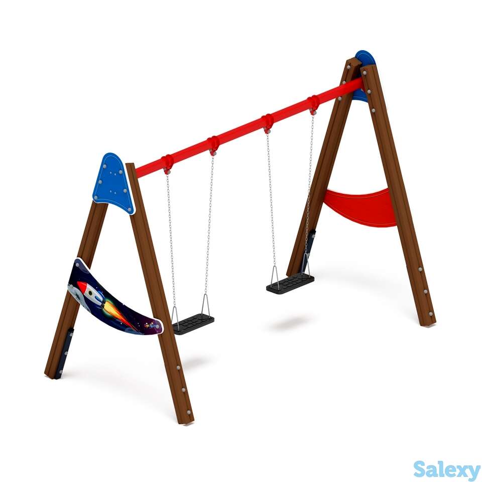 Качели уличные д2 космопорт ио 12.д.03.03.02-п, фотография 1