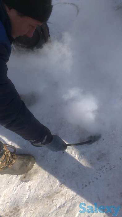 Отогрев арыка, водостоков, сливов, ливневки парогенератором без вреда. Астана, фотография 2