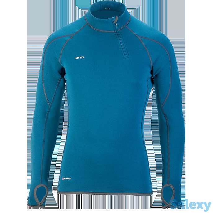 Термобелье майка сивера сноуи вп(м) с воротником и полуперчаткой мужская черная, фотография 5