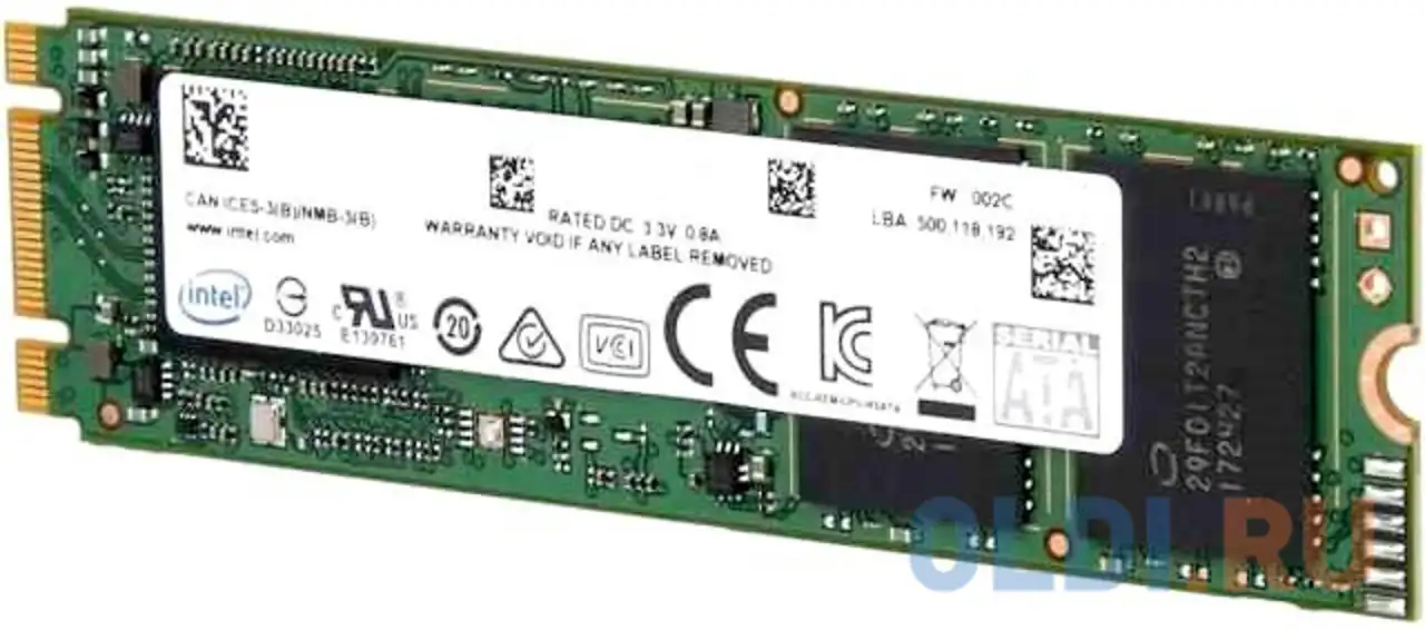 Твердотельный накопитель ssd m.2 240 gb intel ssdsckkb240g801 read 555mb/s write, фотография 1