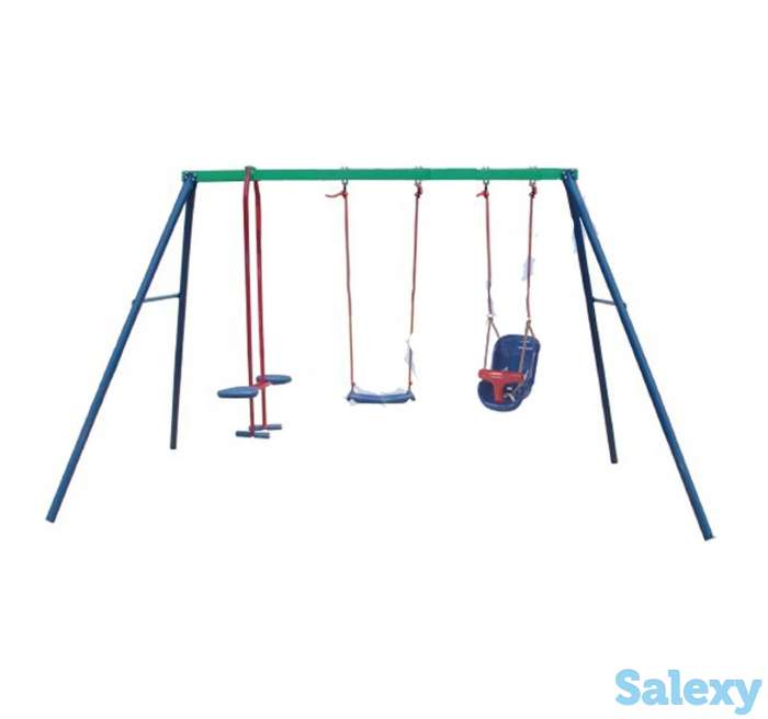 Качели уличные 4 местные, фотография 1