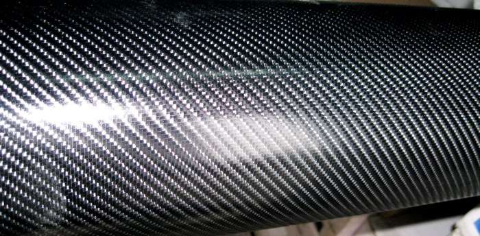 2D лакированный карбон черный, автопленка, фотография 2