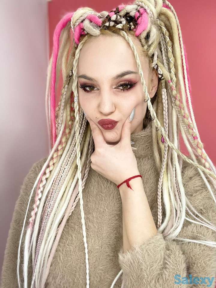 Афрокосы, де дреды, зизи,же косы, фотография 10