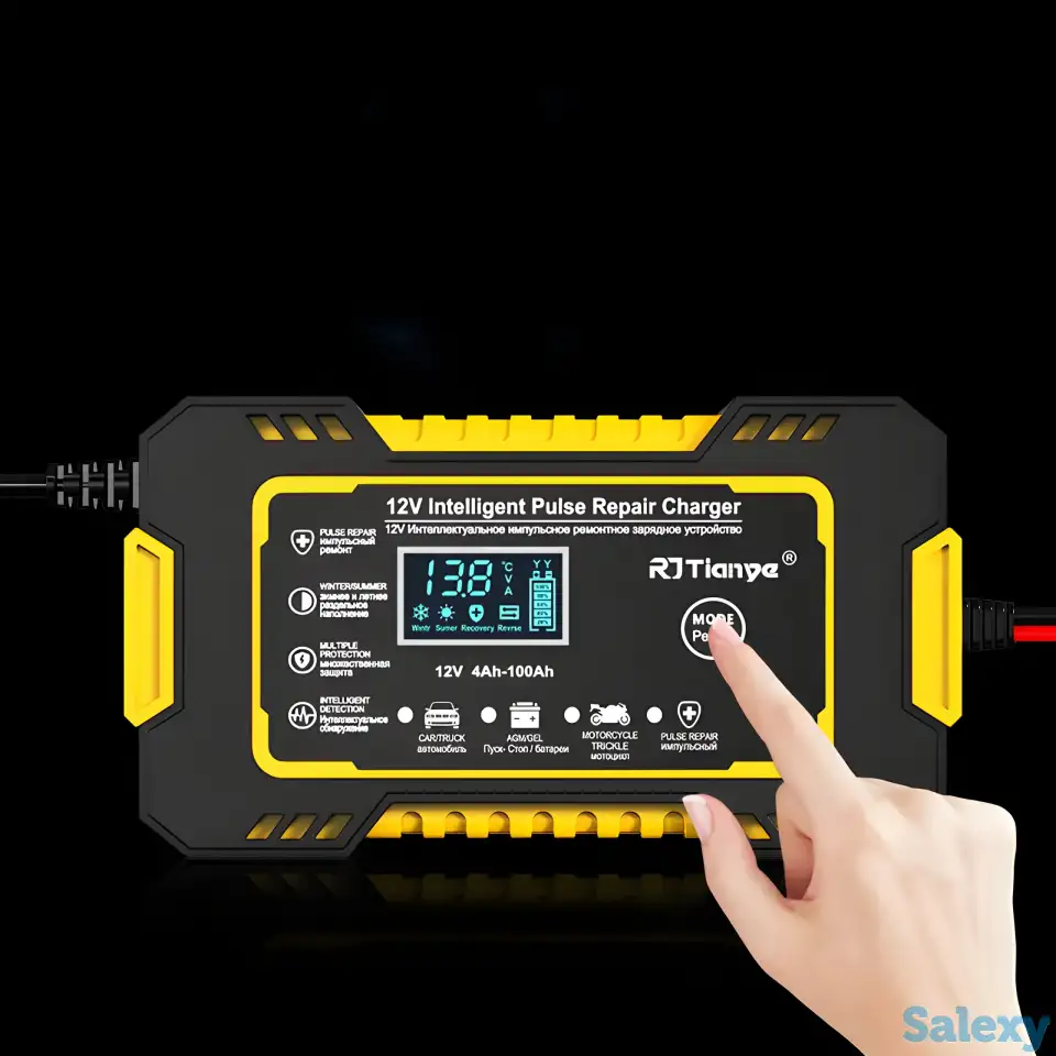 RJ Tianye! Цифровое зарядное устройство для АКБ. 6 А, 12 В. Топ 2023г, фотография 3