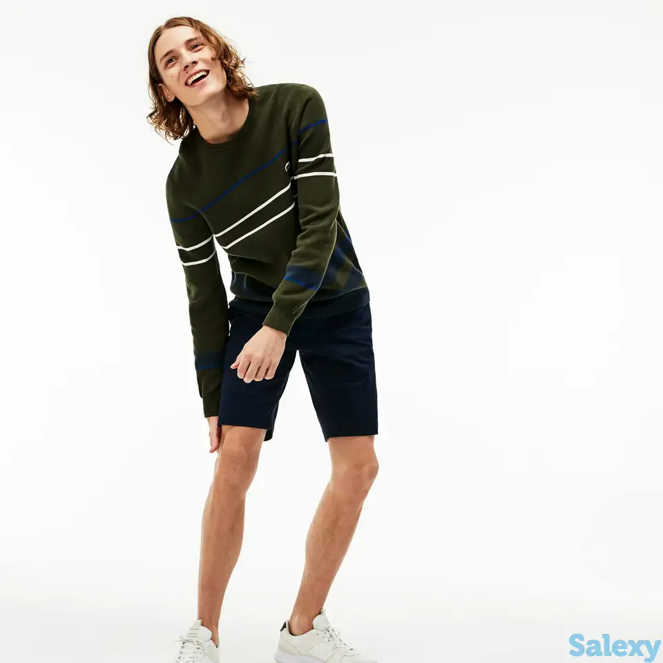 Мужские облегающие шорты lacoste l!ve slim fit, фотография 1