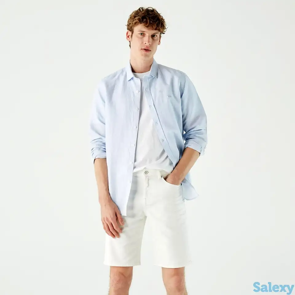 Мужская рубашка lacoste slim fit, фотография 1