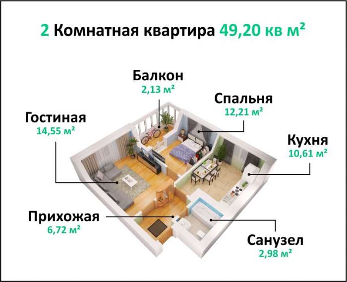 Элитные квартиры в центре Бишкека всего за 14500$, Бишкек ,Логвиненко 10, фотография 5