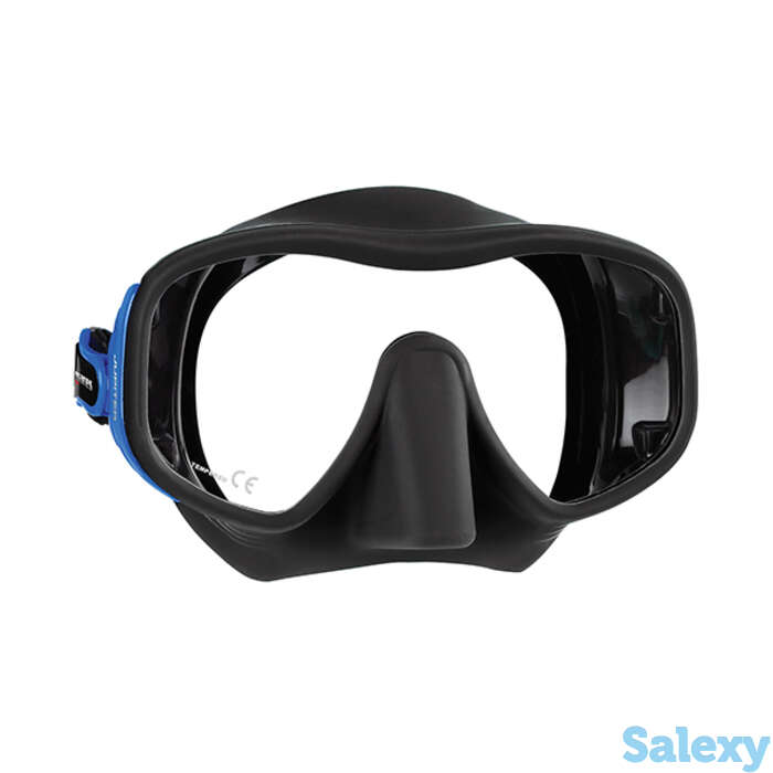 Маска для плавания mares jupiter, для широких лиц - ц.обт.белый, ц.р.чёрно-белый, фотография 1