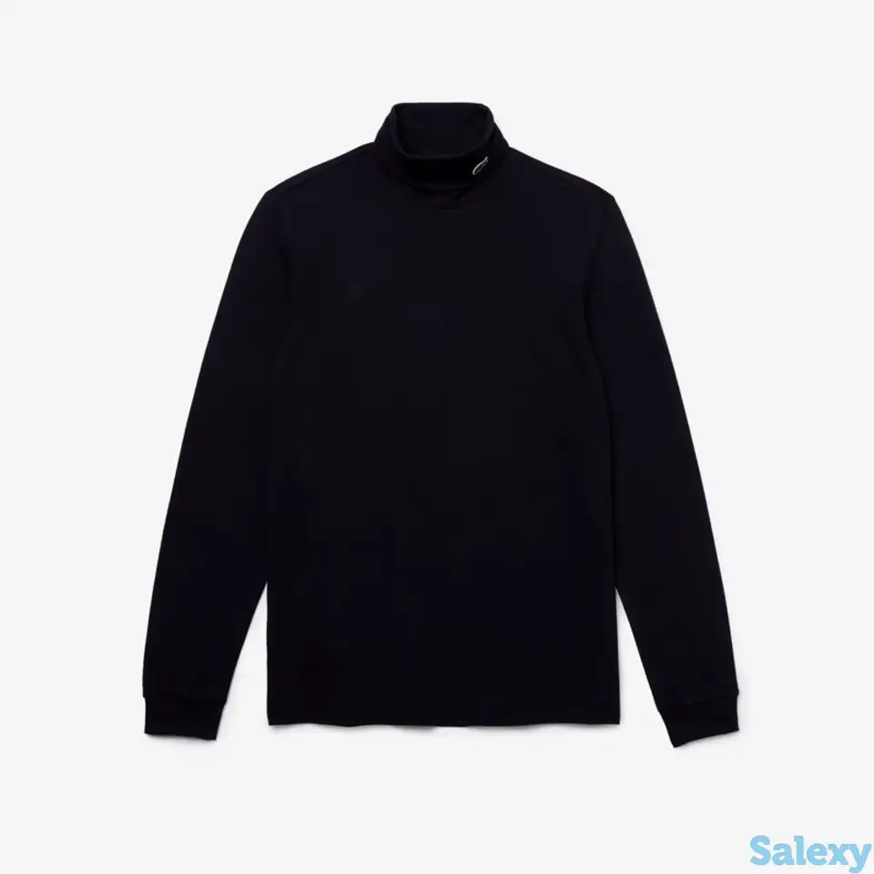 Мужская водолазка lacoste turtle neck из эластичного органического хлопка, фотография 1