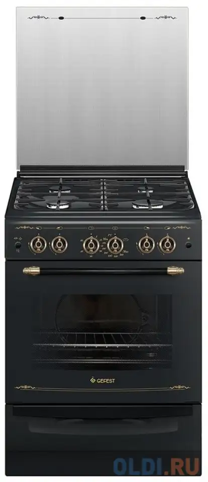 Газовая плита gefest 6100-02 0183 черный, фотография 1