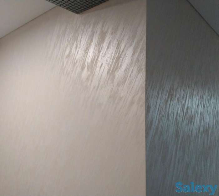 Побелка, обой, левкас, шёлк., фотография 4