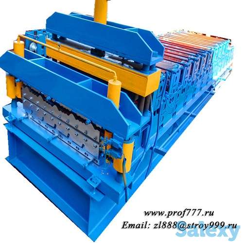 Высокопродуктивный двухэтажный станок для производства металлочерепицы, фотография 1